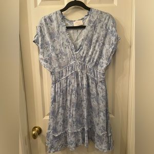 COPY - Tallulah Kate short blue dress lined from boutique size large with cap s…